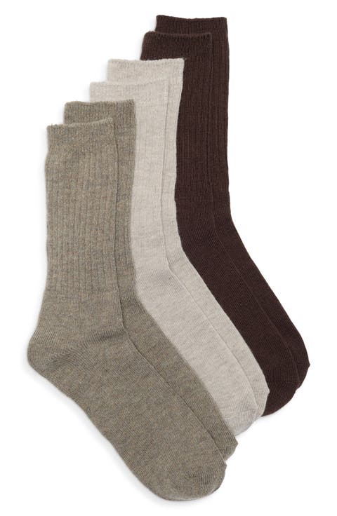 3-Pack Heathered Boot Socks