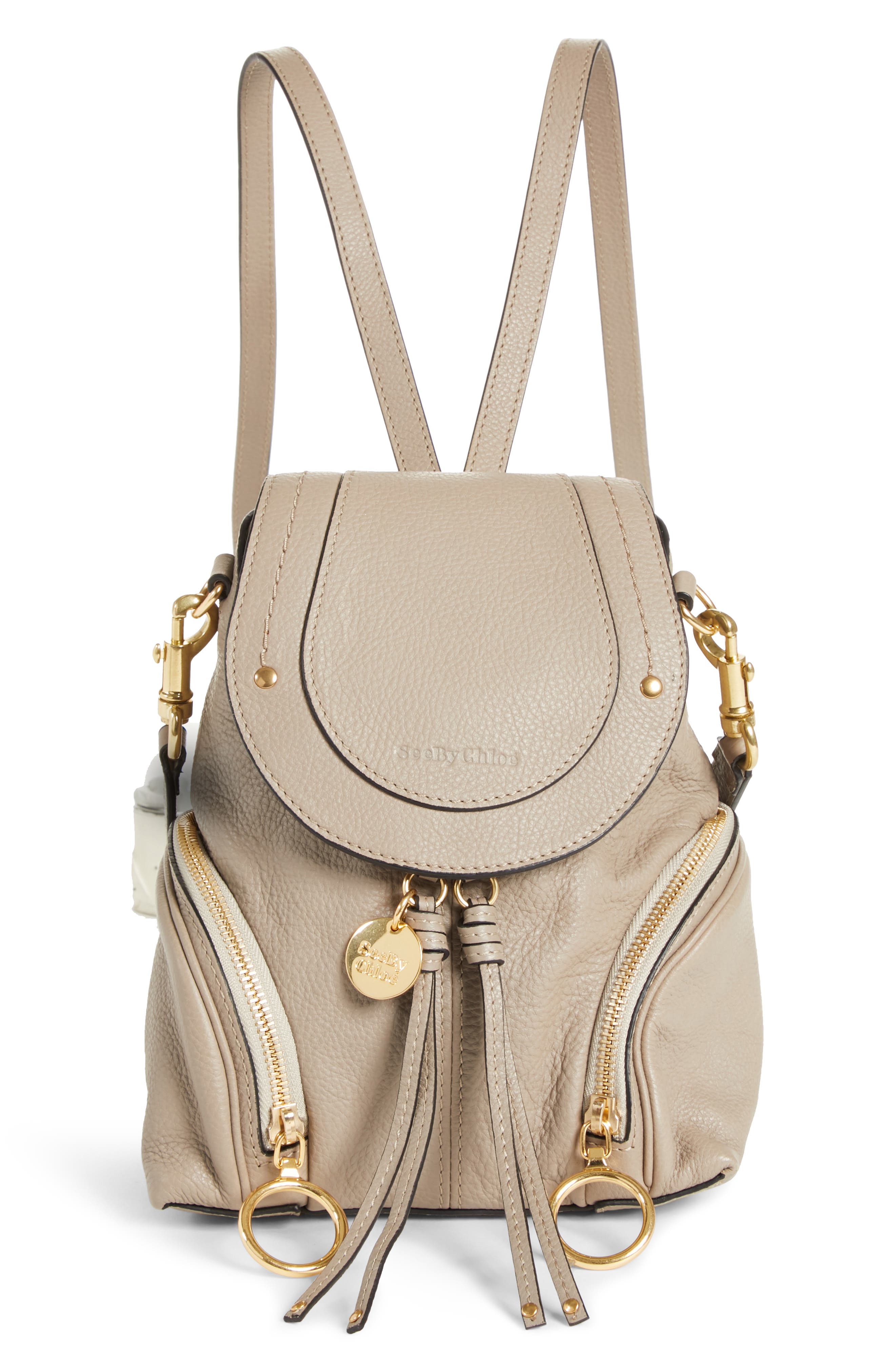 See by Chloé Small Olga Leather Backpack, Main, color, 