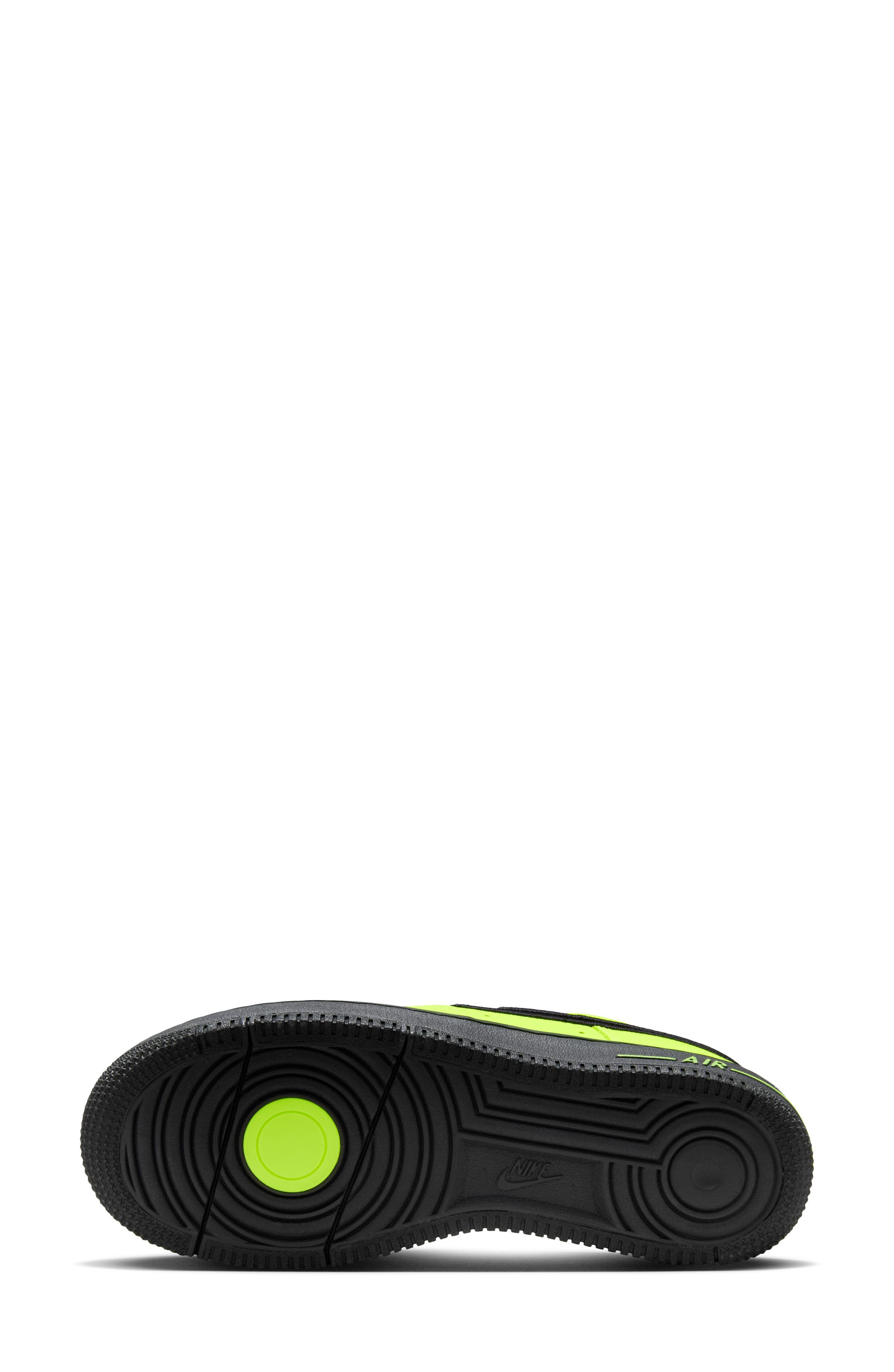 Nike Air Force 1 Dance Sneaker, Alternate, color, Volt/ Black/ Gunmetal