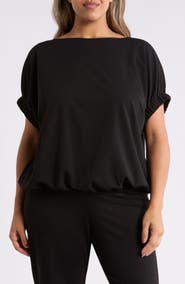 Anne Klein Elastic Cuff Dolman Sleeve T-Shirt
