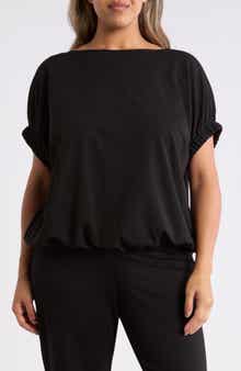 Elastic Cuff Dolman Sleeve T-Shirt