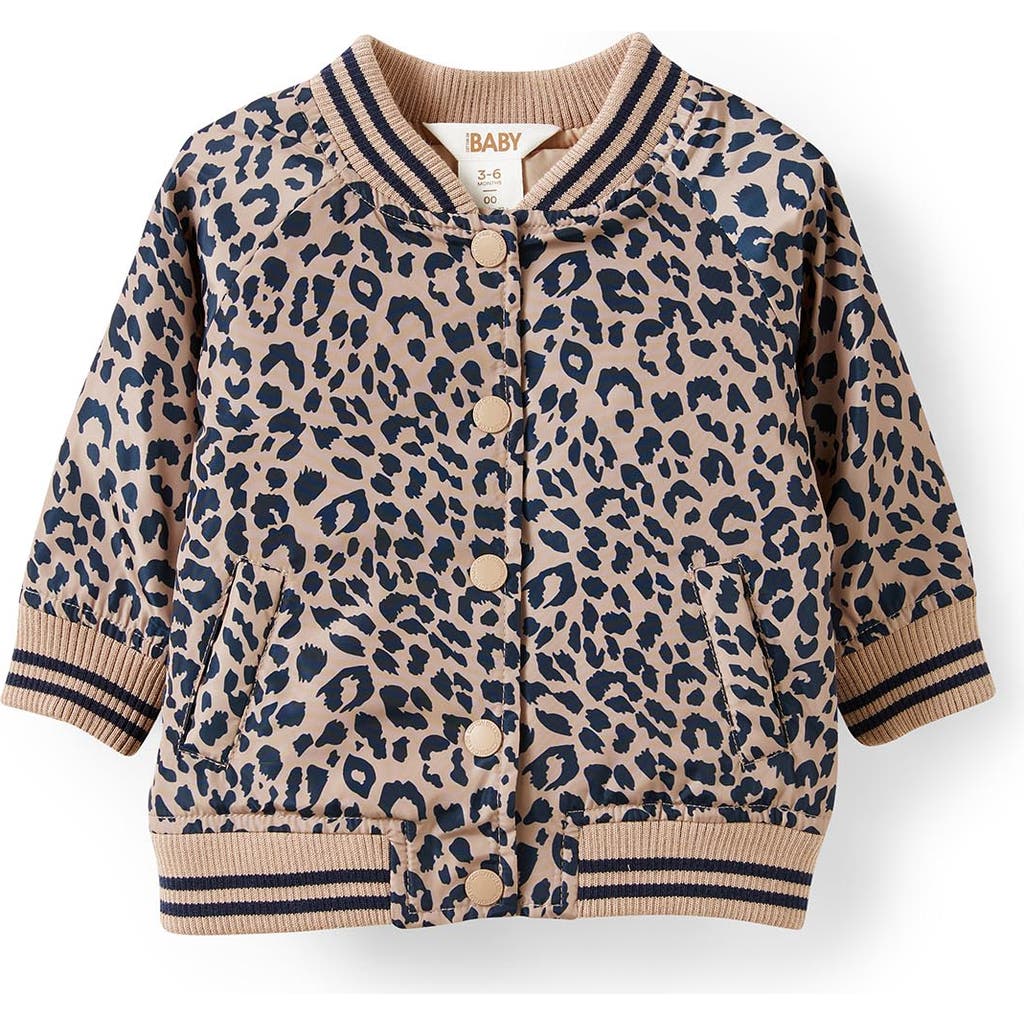 Cotton On Kids Darcey Bomber Jacket in Oatmilk Leopard  product