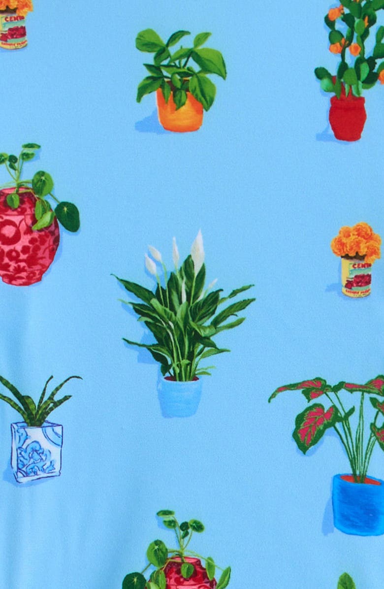 Seafolly Playa Bonita Ruffle Long Sleeve UPF 50+ Two-Piece Rashguard & Reusable Swim Diaper Set, Alternate, color, Playa Bonita