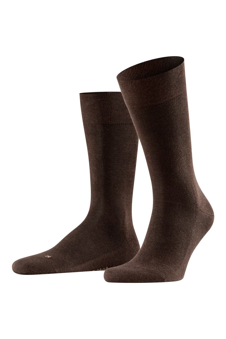 Sensitive London Cotton Blend Socks, Alternate, color, BROWN
