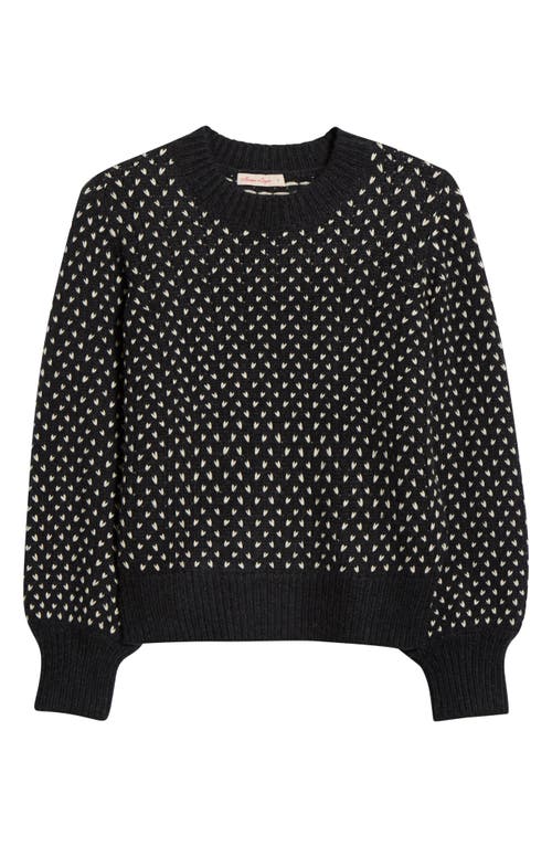 Marine Layer Alma Blouson Sleeve Sweater In Black