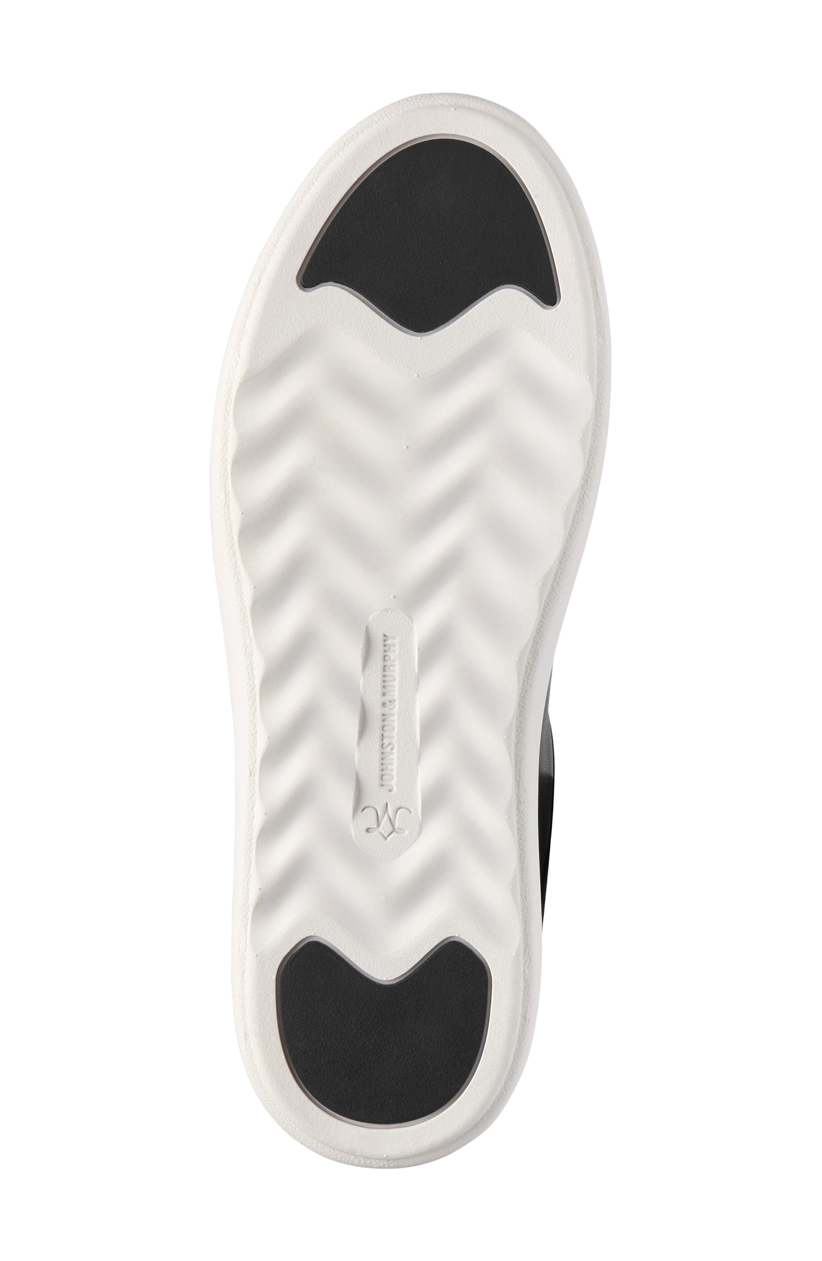 Johnston & Murphy Cammie Platform Sneaker Mule, Alternate, color, Black Nappa Leather