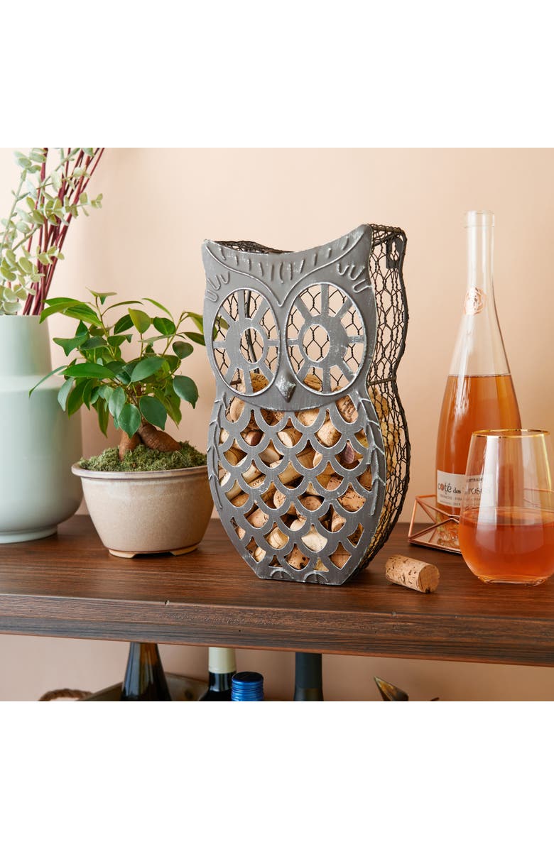 TWINE Wise Owl Cork Holder, Alternate, color, Black