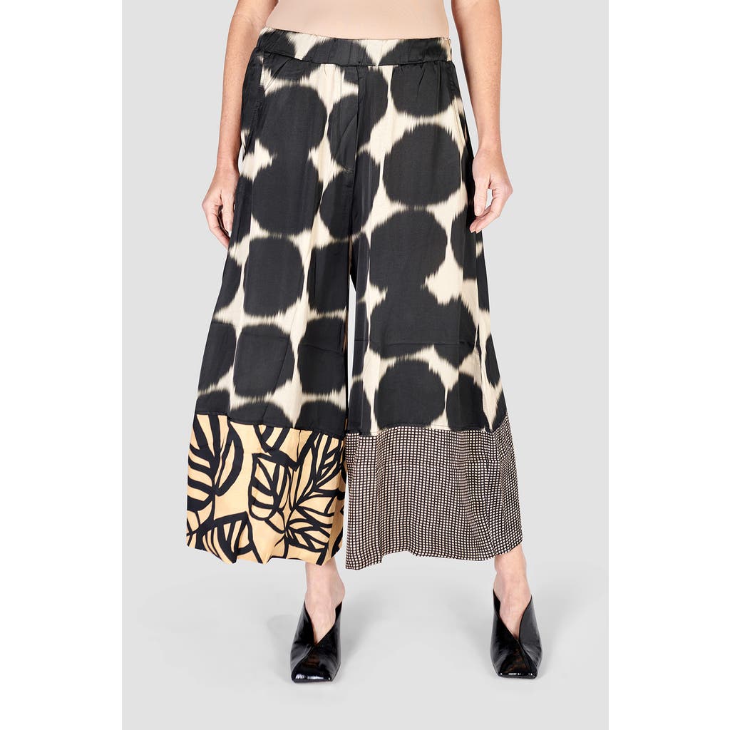 ALEMBIKA ALEMBIKA SERENE MIXED PRINT WIDE LEG PANTS