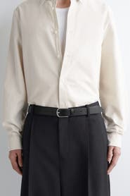 COS Rounded-Buckle Leather Belt