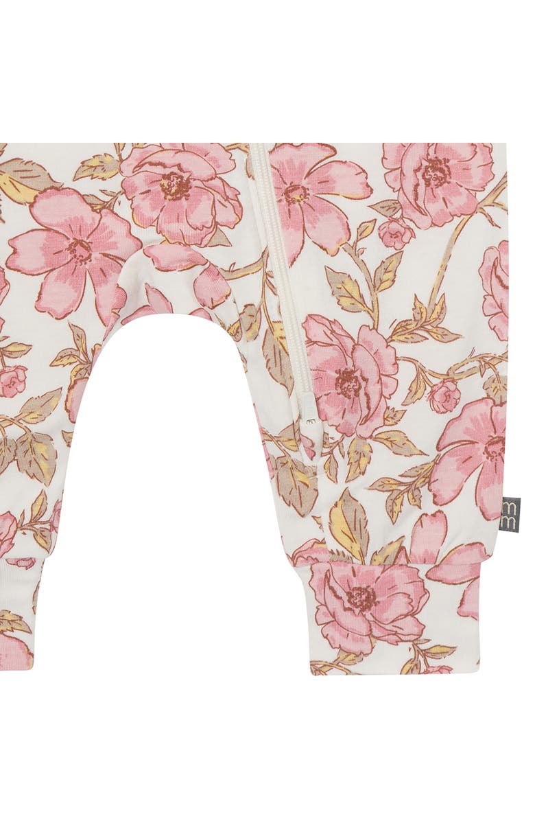 Modern Moments Footless Pajamas, Alternate, color, Flower