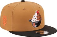 New Era Men's New Era Khaki/Black San Francisco Giants Ice Cream 9FIFTY Snapback Hat