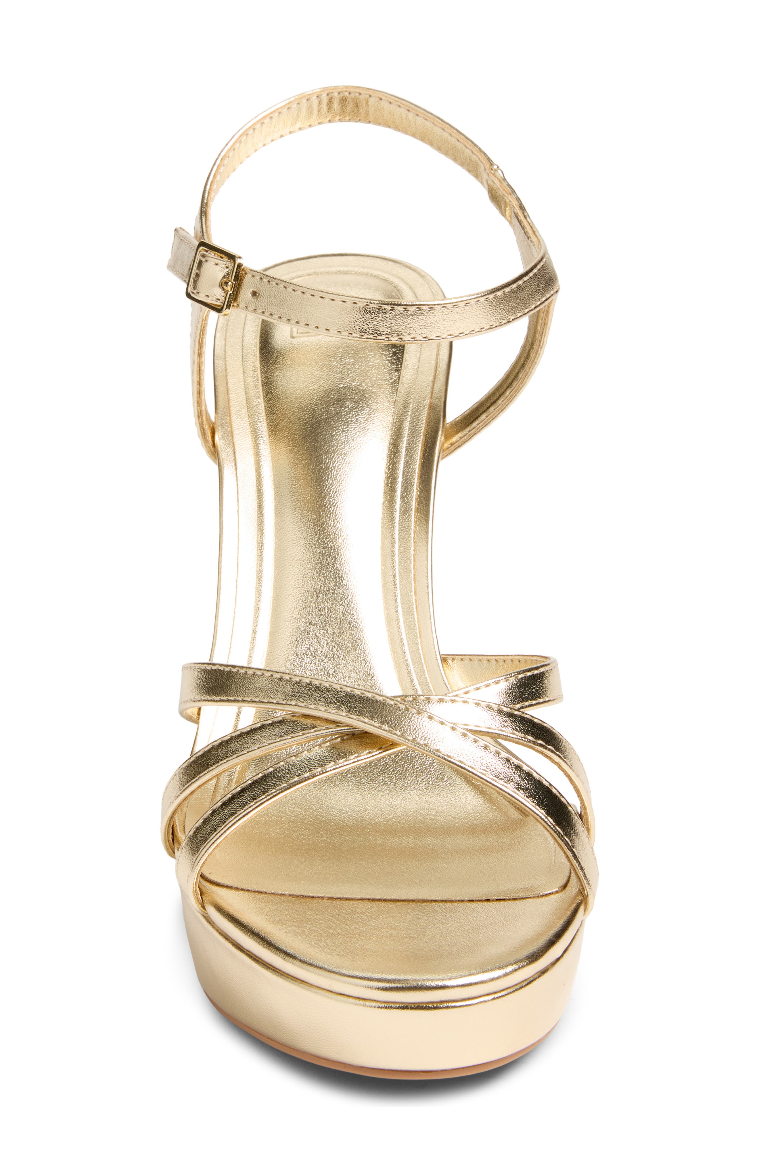 Nova Platform Sandal, Alternate, color, GOLD LIGHT METALLIC