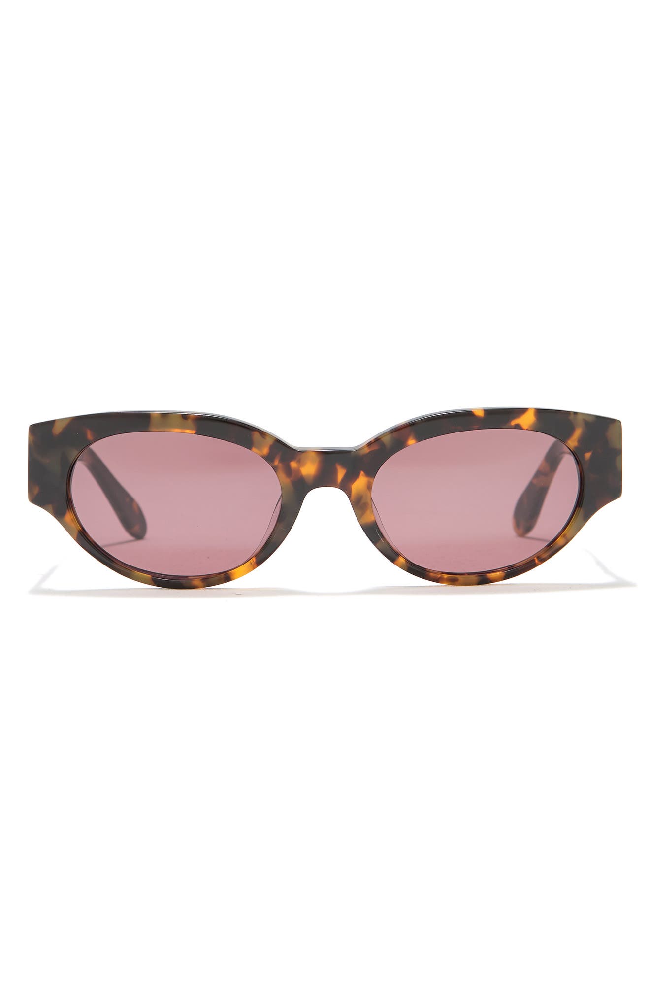 BCBGMAXAZRIA 53mm Chunky Oval Sunglasses