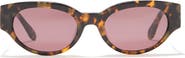 BCBGMAXAZRIA 53mm Chunky Oval Sunglasses