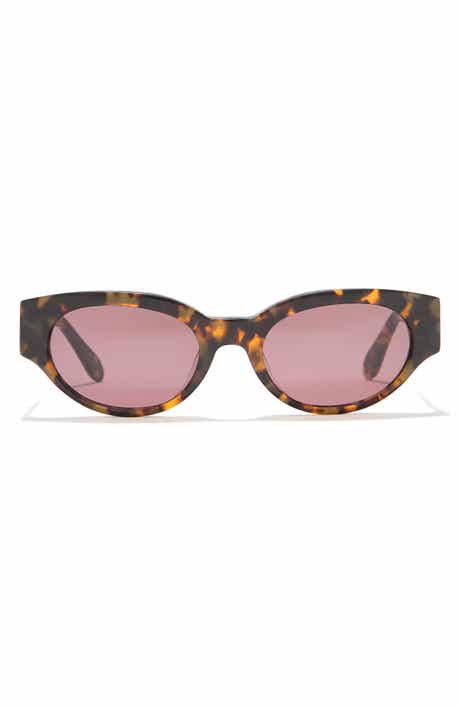 BCBGMAXAZRIA 53mm Chunky Oval Sunglasses