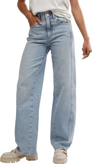 Aster Seamed Relaxed Straight Leg Jeans