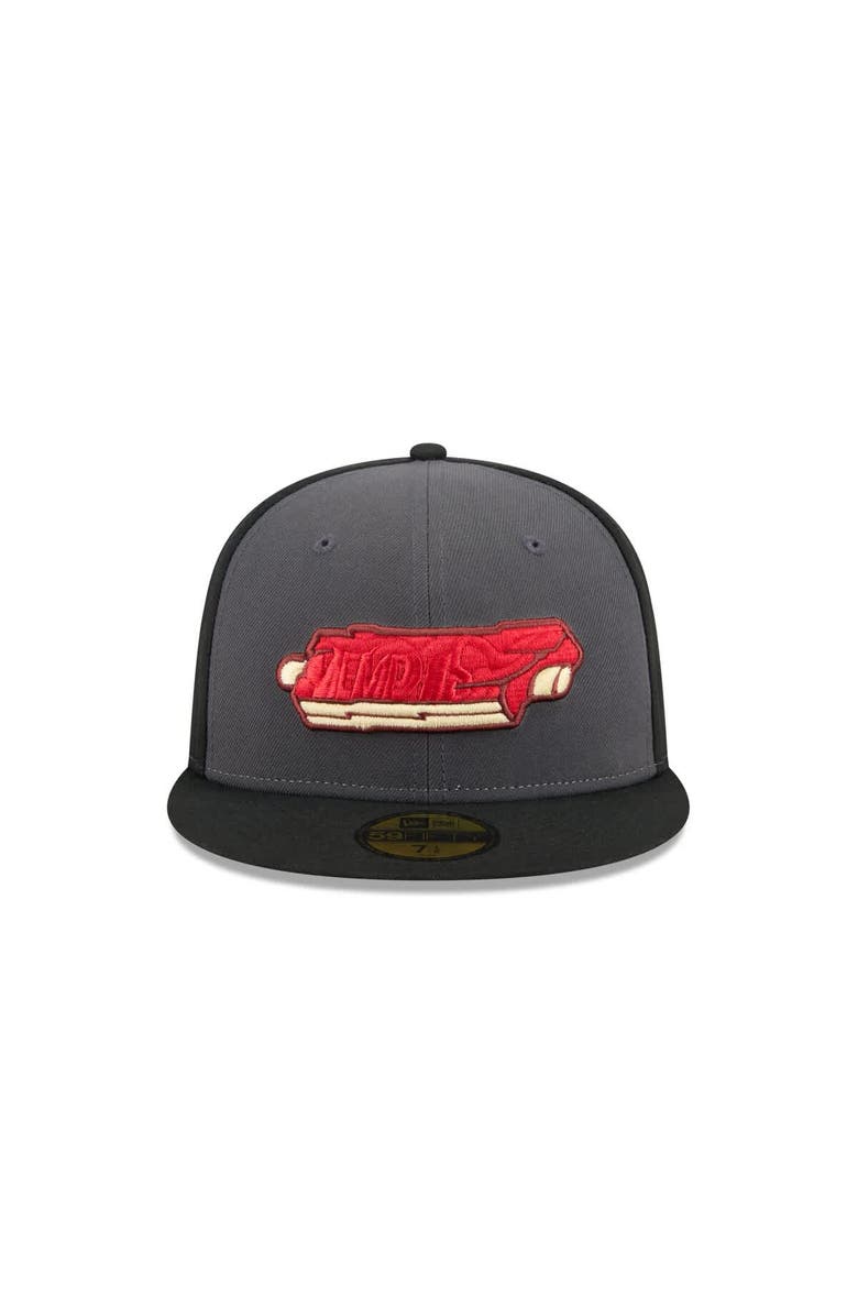 New Era Men's New Era Gray Memphis Redbirds Theme Nights 59FIFTY Fitted Hat, Alternate, color, Gray