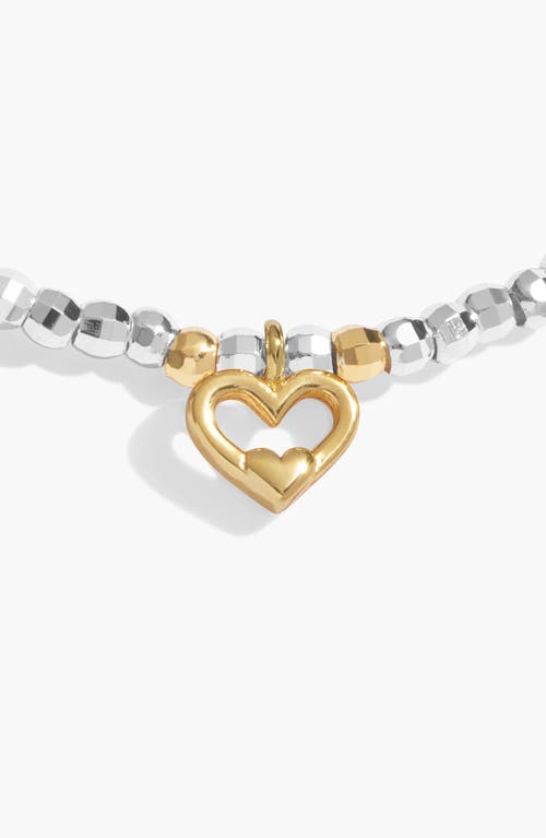 A Littles & Co. A Littles & Co Sparkle Confetti A Little 'wonderful Mom' Bracelet In Silver And Gold-tone Plating In Silver