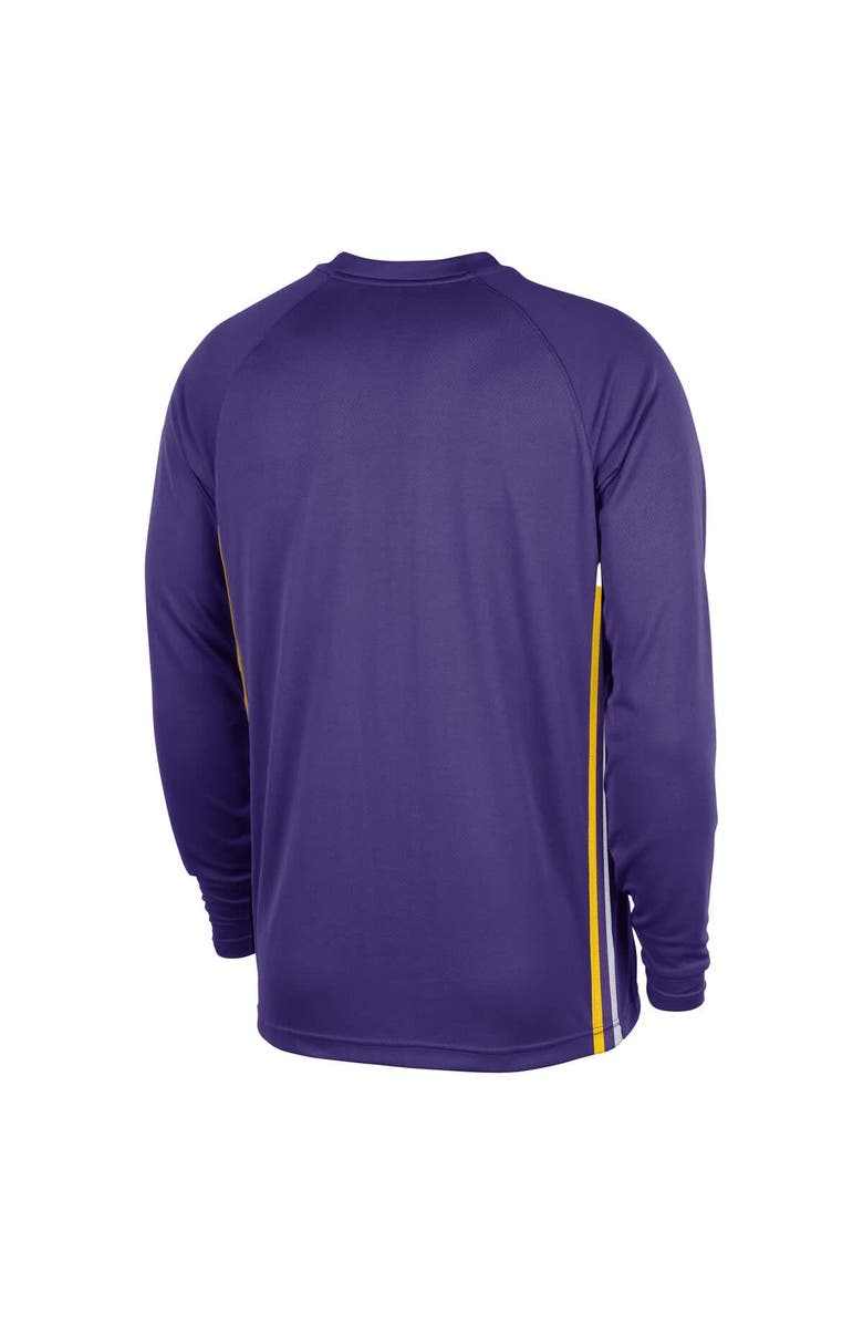 Nike Men's Nike Purple Los Angeles Lakers 2025/26 Authentic Pre-Game Legend Dri-FIT Long Sleeve Shooting Shirt, Alternate, color, Purple