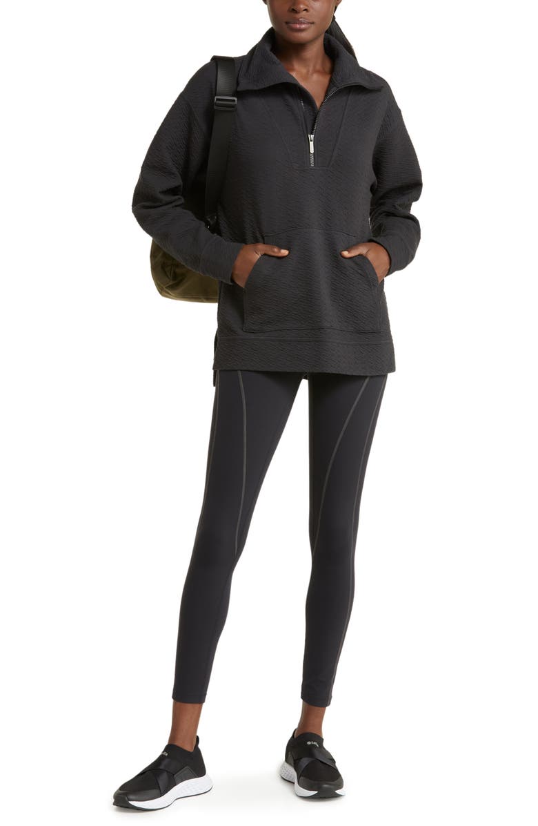 Zella Studio Luxe Seamed 7/8 Leggings, Alternate, color,