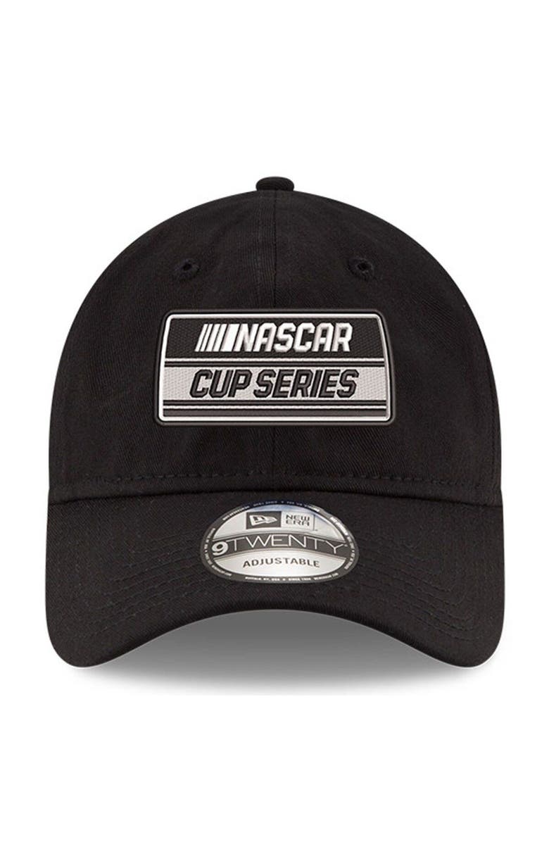 New Era Men's New Era Black NASCAR Cup Series Logo Enzyme Washed 9TWENTY Adjustable Hat, Alternate, color,