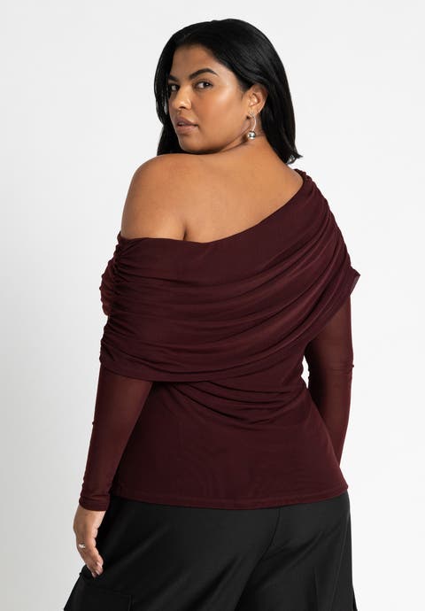 Foldover Drape Top