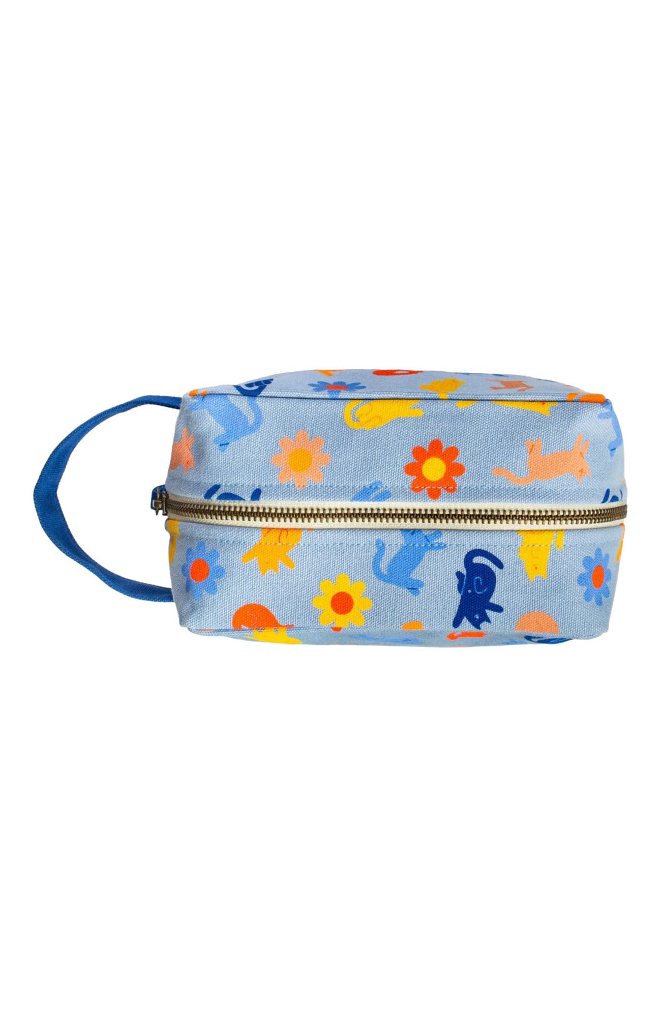 The Tote Project Cosmetic Bag | Meow Meadow, Alternate, color, Blue