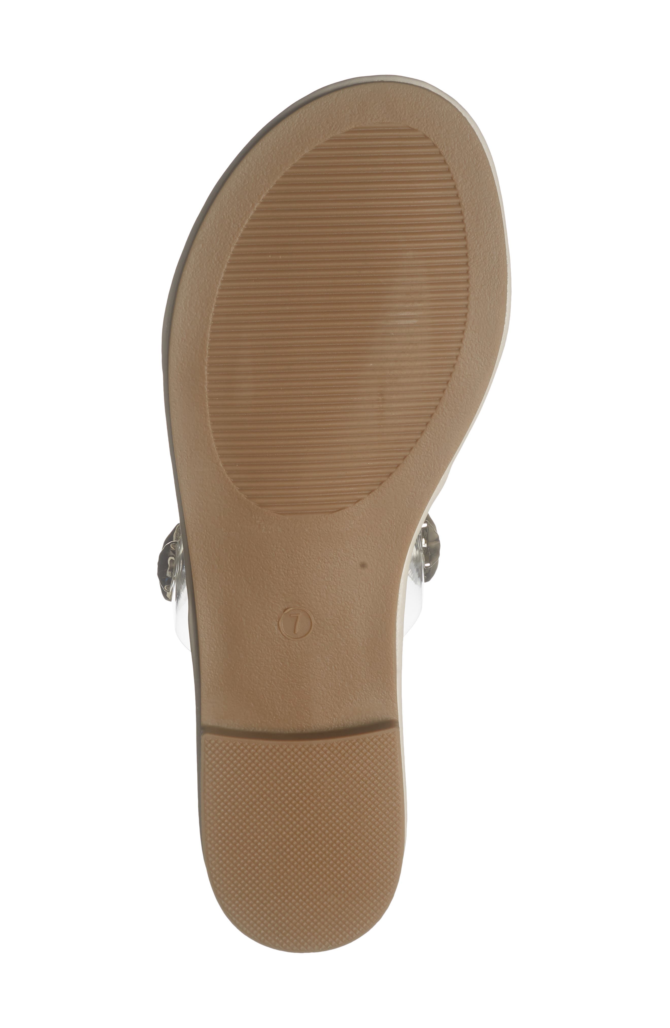 Aria Double Strap Slide Sandal, Alternate, color, CLEAR
