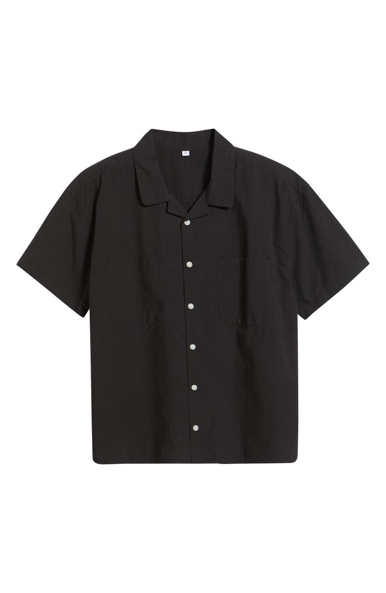 STANDARD ISSUE Relaxed Fit Camp Shirt, Alternate, color, Black