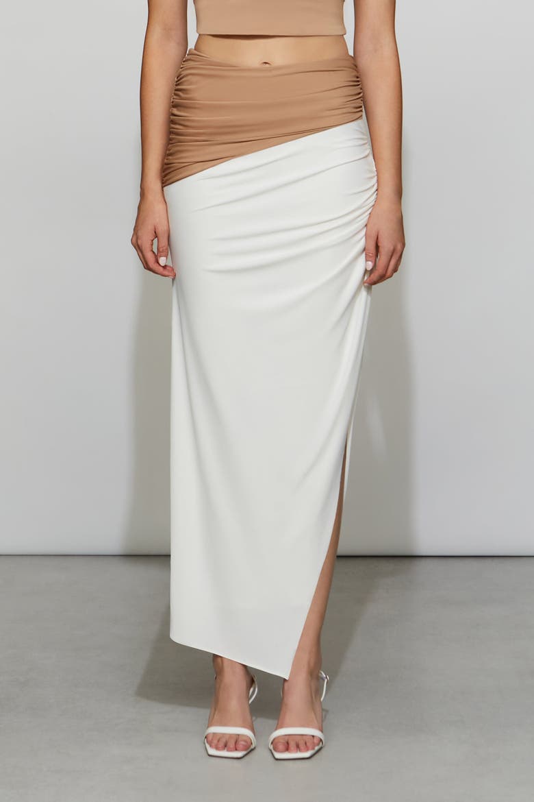 Grayson Skirt, Alternate, color, Camel/Ivory