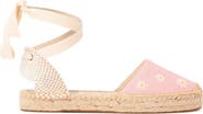 Soludos The Lauren Lace Up Embroidery Espadrille