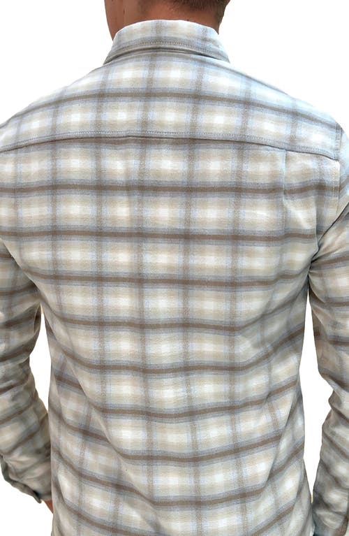 Hope & Henry Brushed Flannel Button Down Shirt In Multi