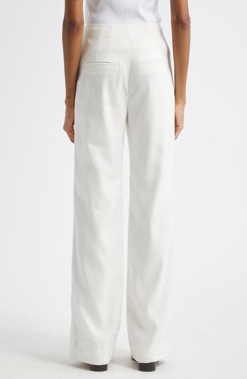Veronica Beard Tonelli Tuxedo-stripe Pant In Off White In Off White