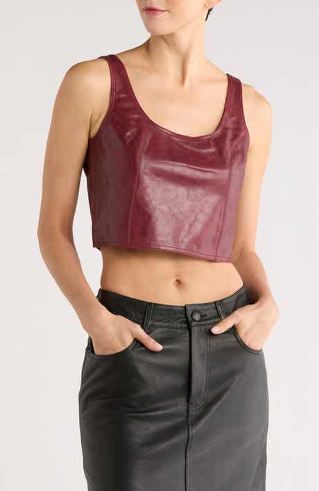 DL1961 Cary Leather Tank Top