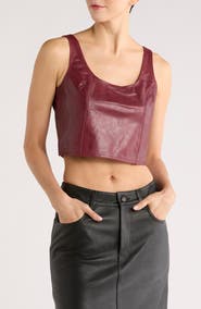 DL1961 Cary Leather Tank Top