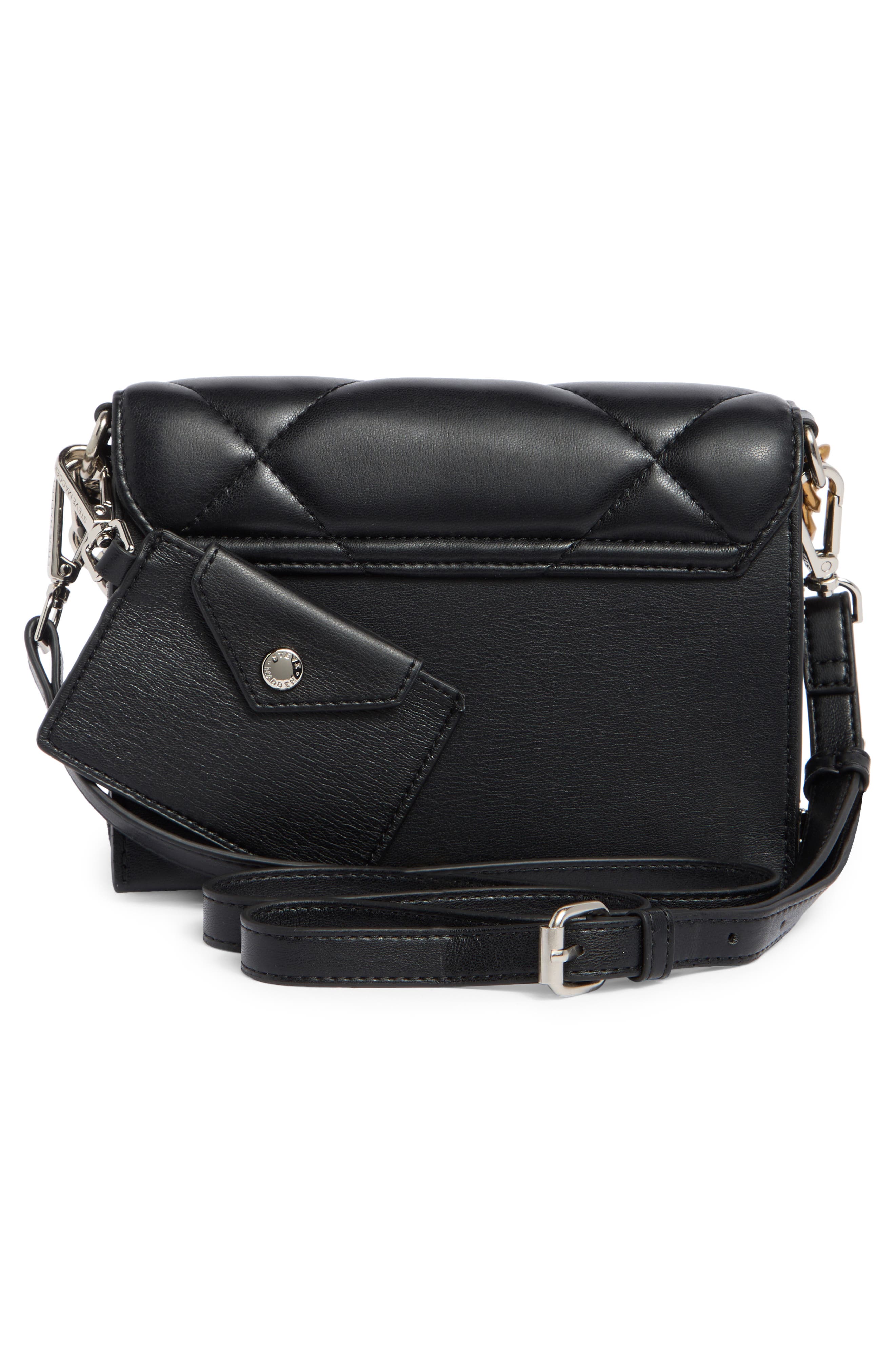 Steve Madden Siena Quilted Faux Leather Crossbody Bag, Alternate, color, 