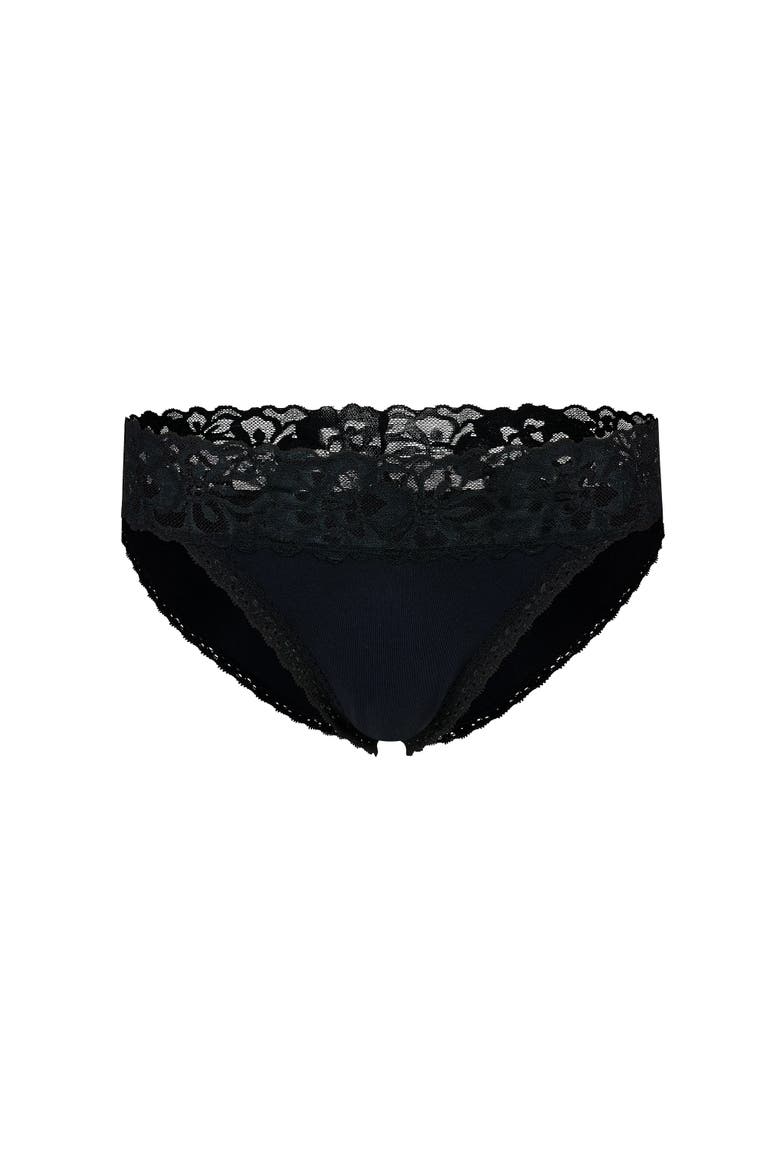 Joani Bikini Panties, Alternate, color, Black