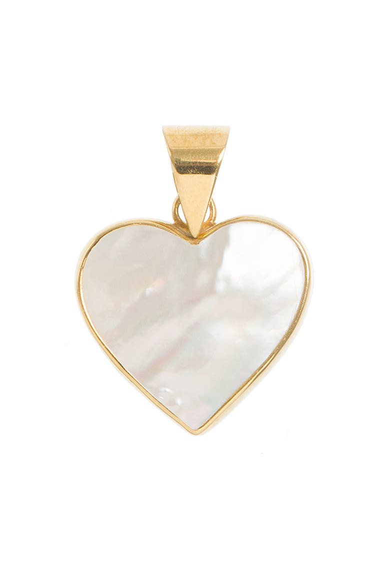Mother of Pearl Heart Pendant, Main, color, Mother of Pearl