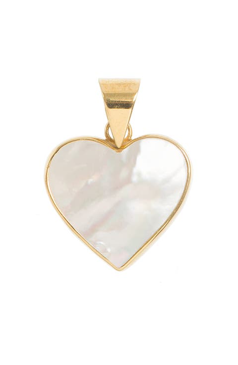 Mother of Pearl Heart Pendant