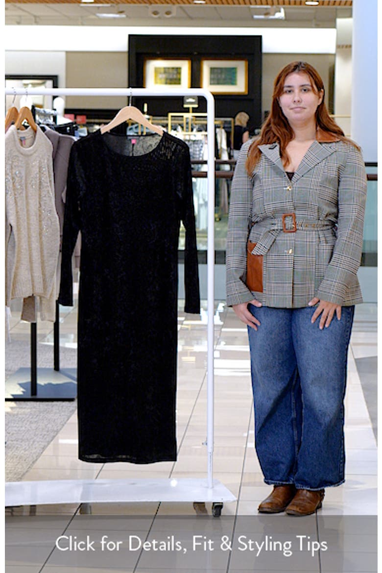 Long Sleeve Velvet Dress video