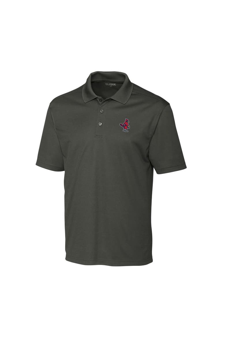 Cutter & Buck Men's Cutter & Buck  Steel Memphis Redbirds  Clique Spin Eco Performance Pique Polo, Alternate, color, 