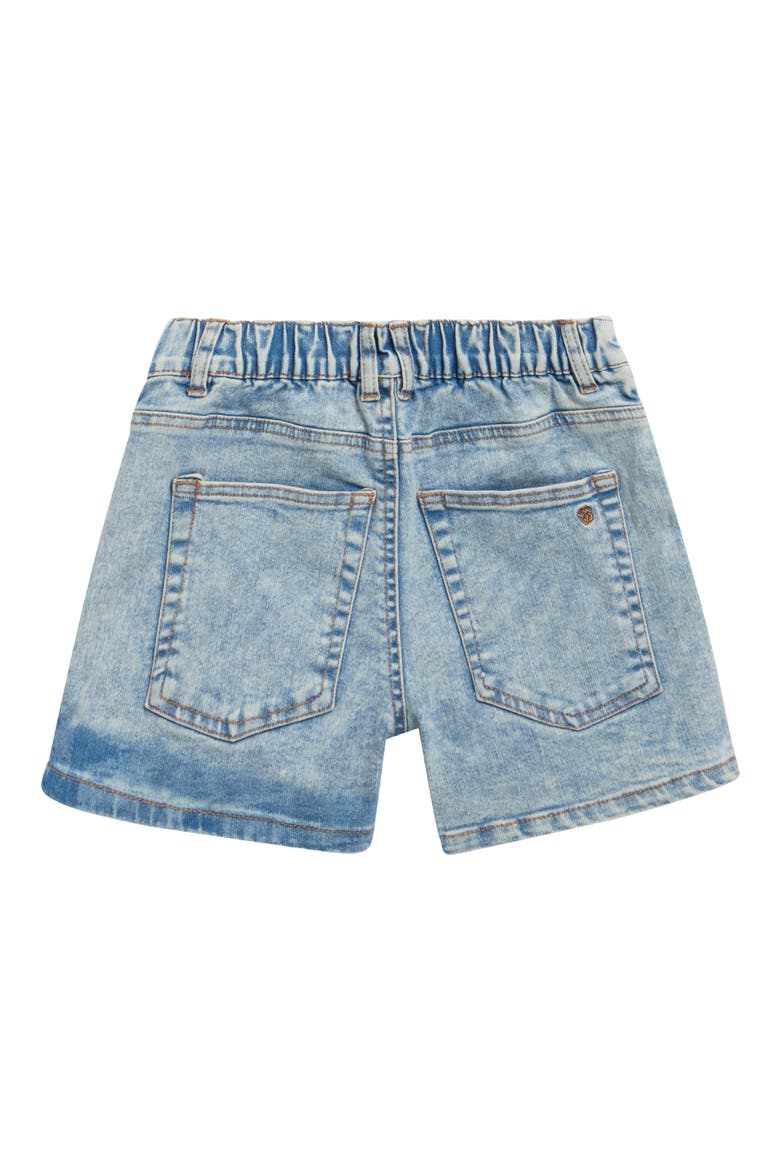 Kids' Smocked Top & Denim Skort Set, Alternate, color, BLUE/WHITE