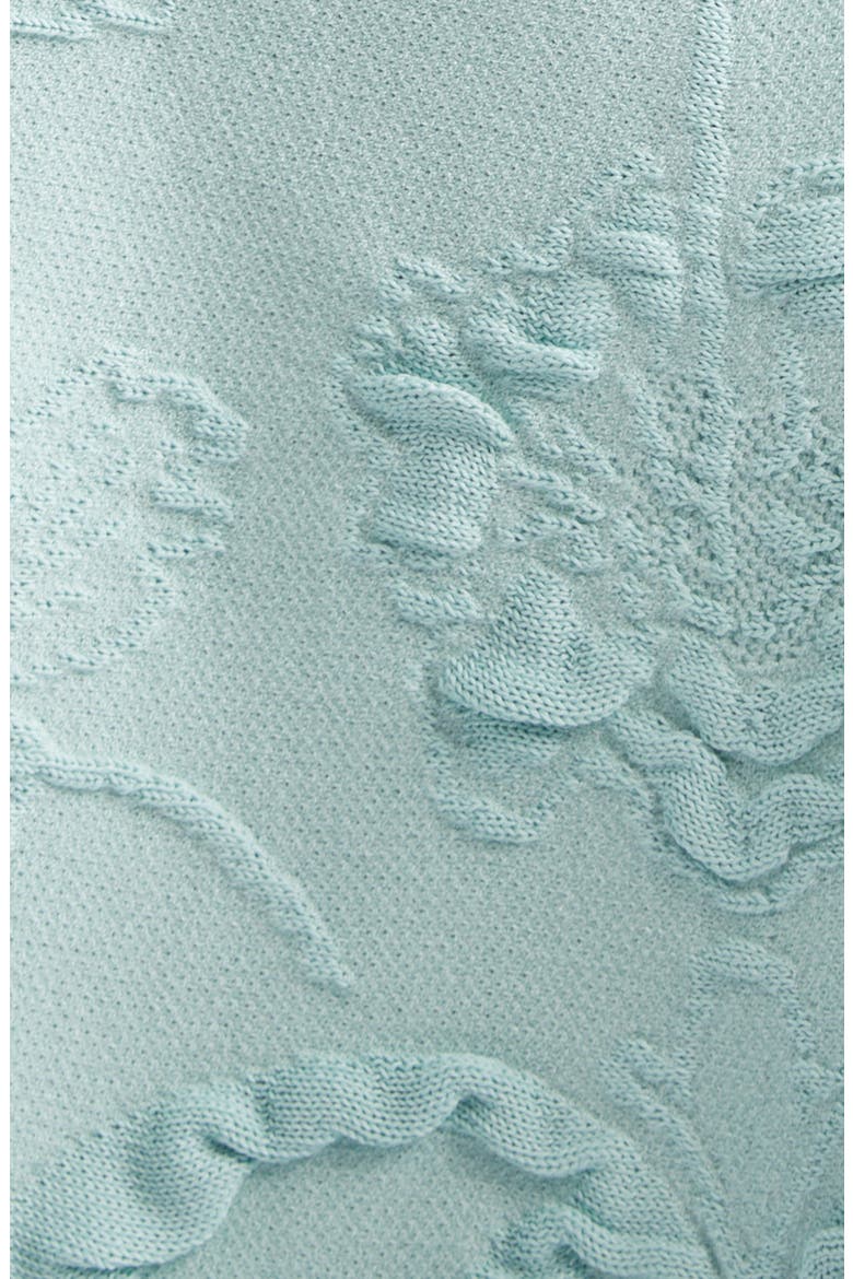 Hibiscus Jacquard Knit Fit & Flare Dress, Alternate, color, SALTWATER