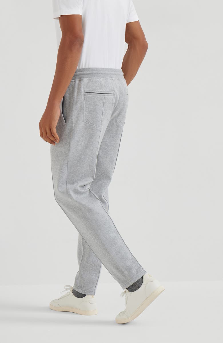 Brunello Cucinelli Trousers with crête, Alternate, color, Medium Grey