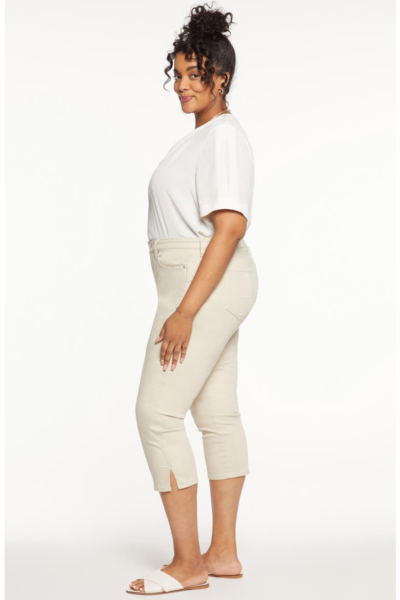 Chloe Side Slit Capri Jeans, Alternate, color, FEATHER