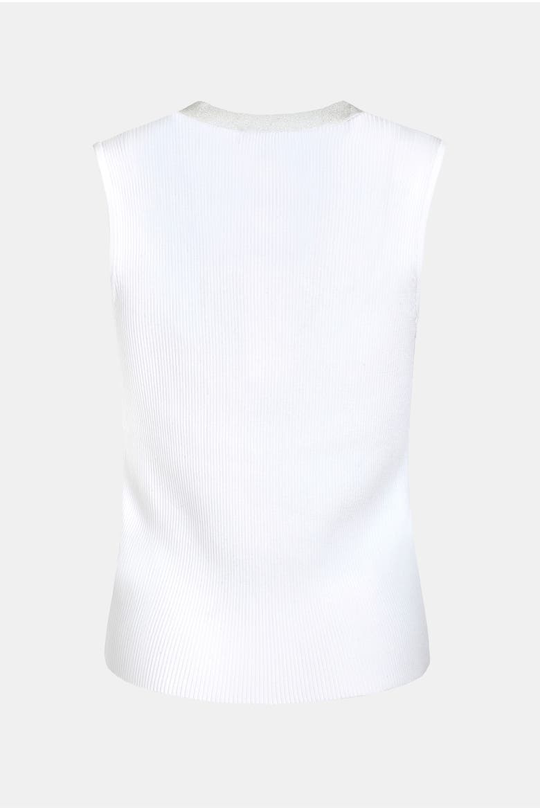 The Splashed Sweater, Alternate, color, White
