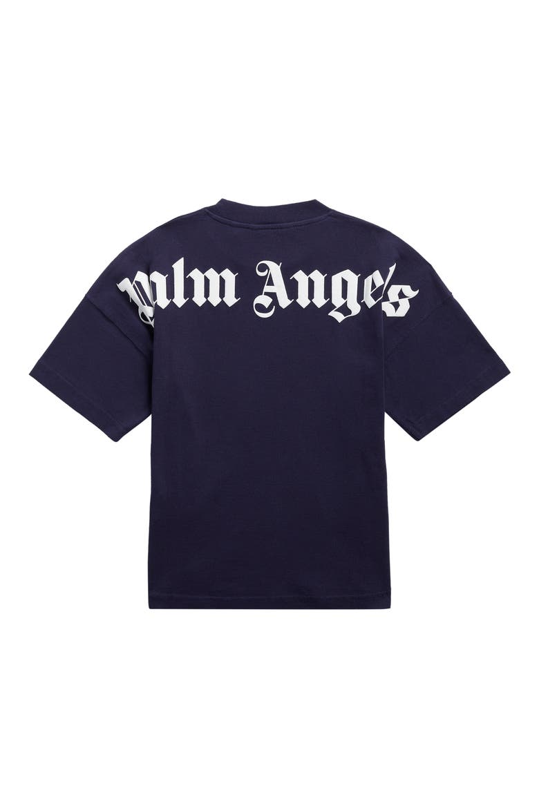 Kids' Classic Overlogo T-Shirt, Alternate, color, NAVY BLUE/ WHITE