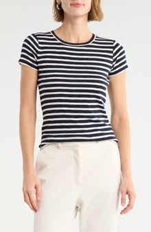 Stripe Crewneck T-Shirt