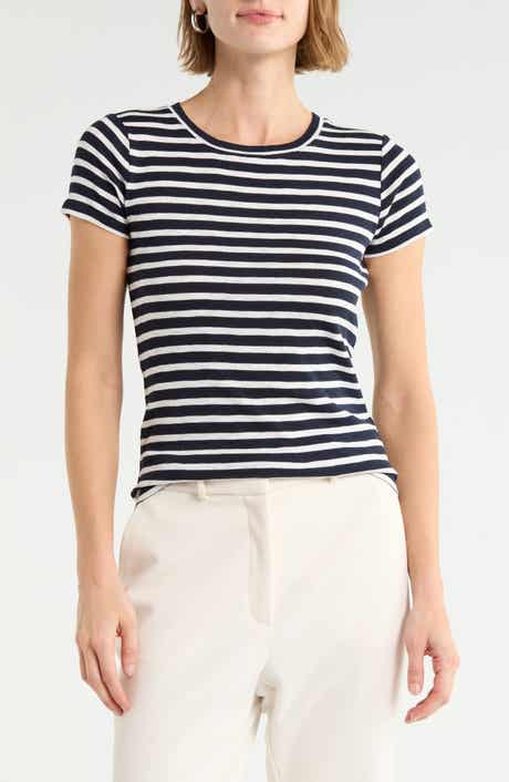 Stripe Crewneck T-Shirt