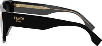 Roma 52mm Square Sunglasses